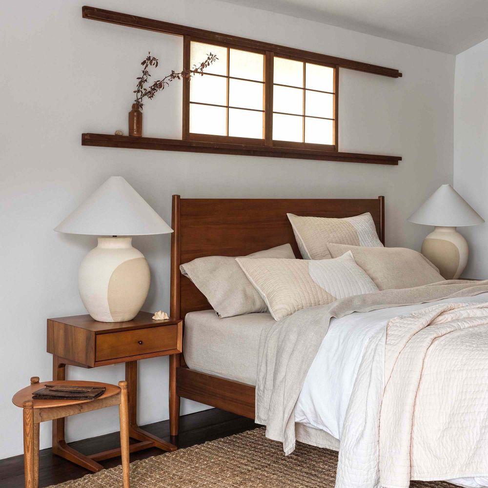 West elm mid century bed discount